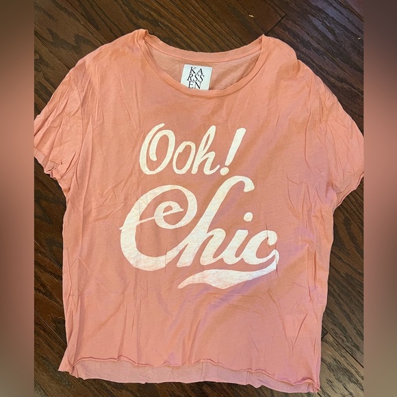 Zoe Karsenn Ooh Chic! Pink Tee - Picture 2 of 6